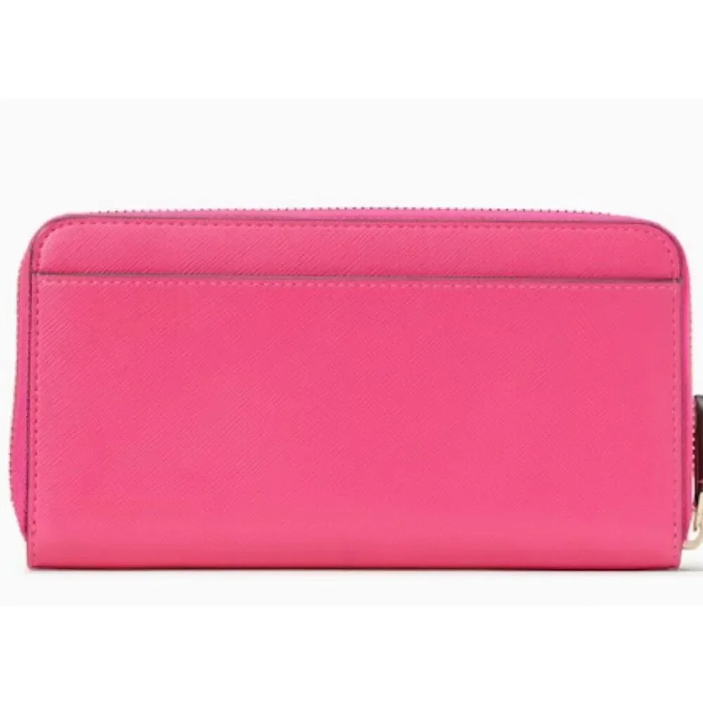 NWT Kate Spade Staci Large Continental Wallet - Deep Hibiscus - Hot Pink
